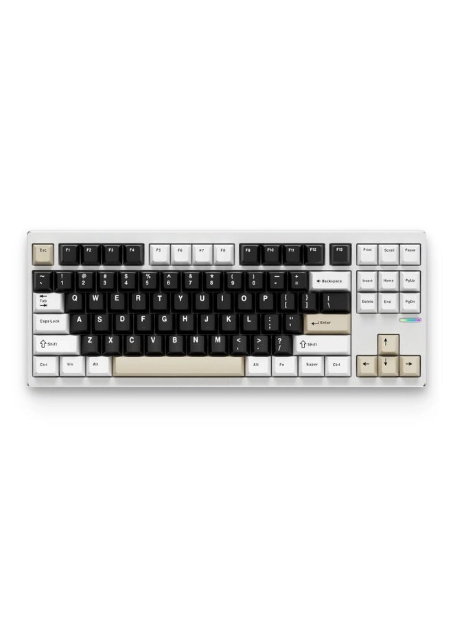 MCHOSE GX87S Aluminum Custom Mechanical Keyboard, 87-Key TKL, CNC Aluminum Body, Gasket Mount, Tri-Mode, 8000mAh Battery, Hot-Swappable, PBT Keycaps, RGB Backlit | HW-GX87-2 - Image 2